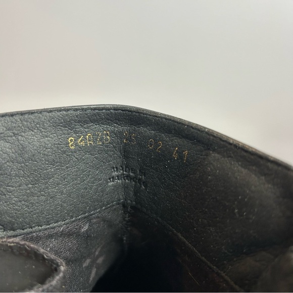 Geox Respira Heeled Leather Suede Black Ankle Boots Size EU41 - Picture 8 of 9